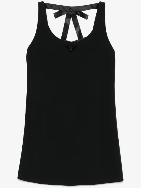Prada triangle-logo mini dress