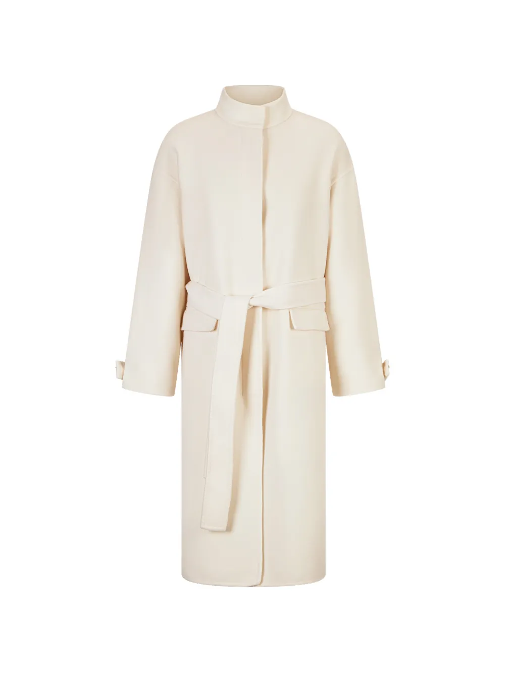 Shanghai Tang ginger flower buttoned coat - Neutrals