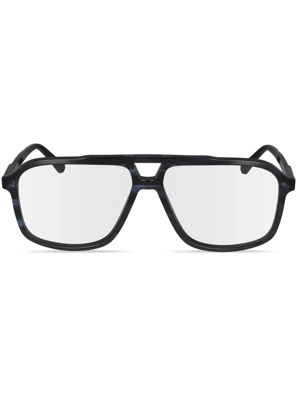 Calvin Klein lunettes de vue à monture pilote | bleu | Image 1