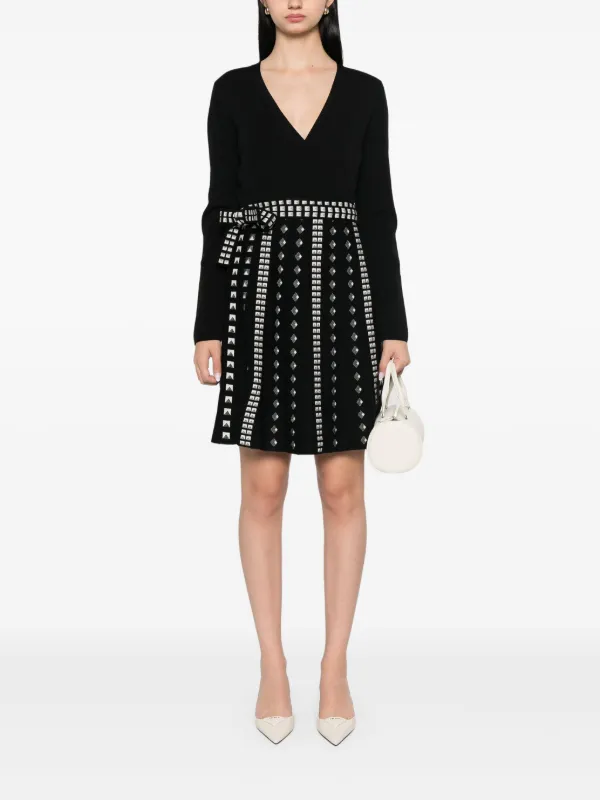 DIANE von FURSTENBERG◆チェルシープリーツミニドレス DVF Diane Von Furstenberg Chelsea ミニドレス | ブラック