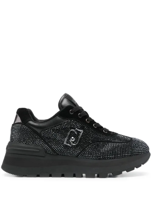 LIU JO baskets à strass - Noir - LIU JO - Modalova