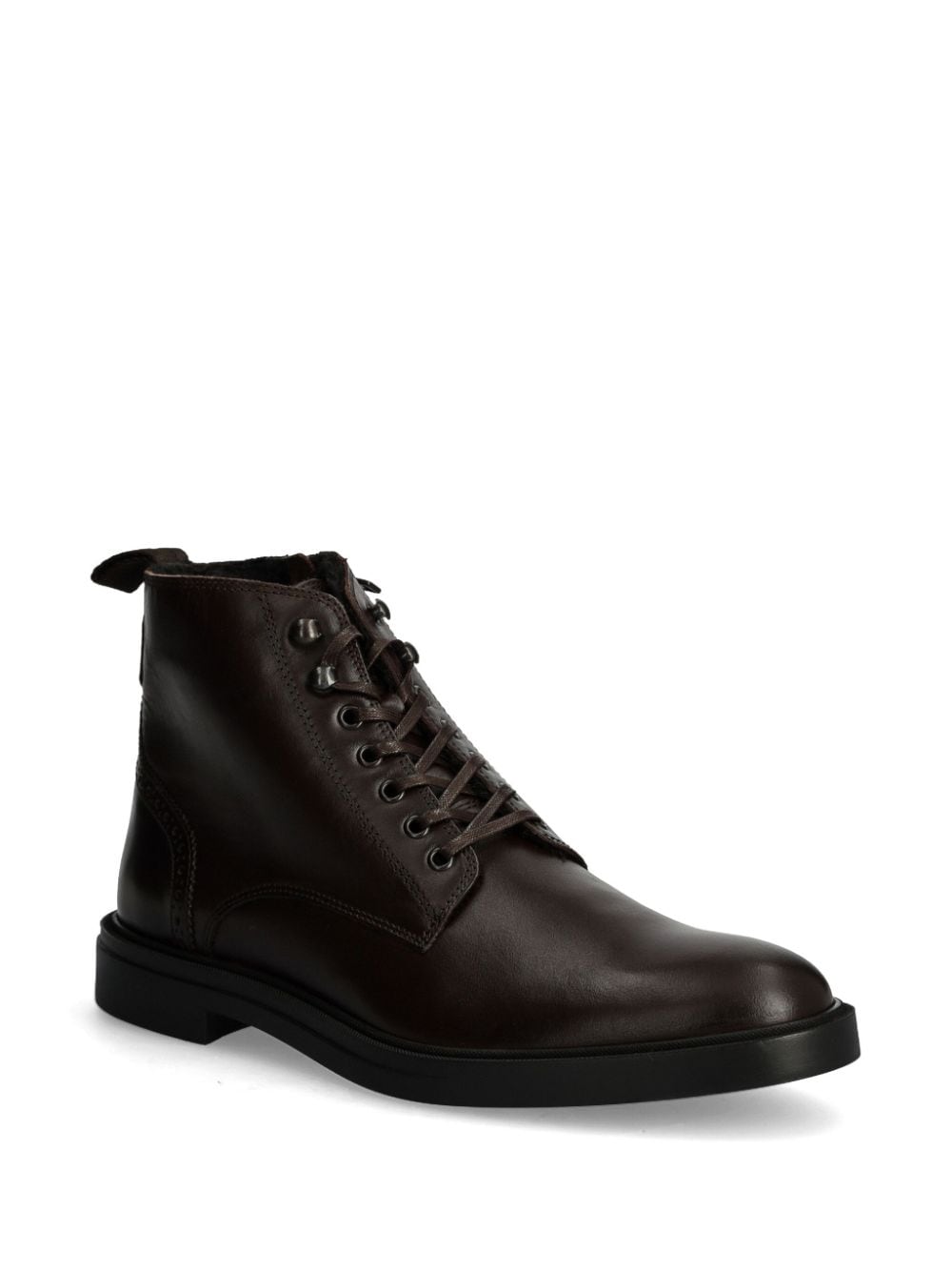 BOSS leather ankle boots - Bruin