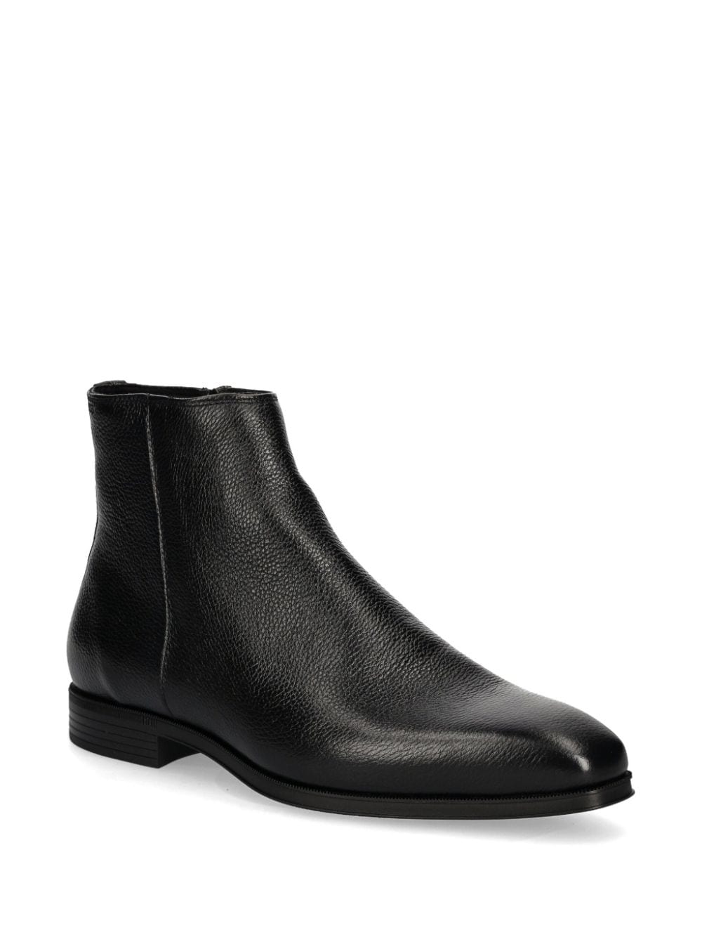 BOSS leather boots Black