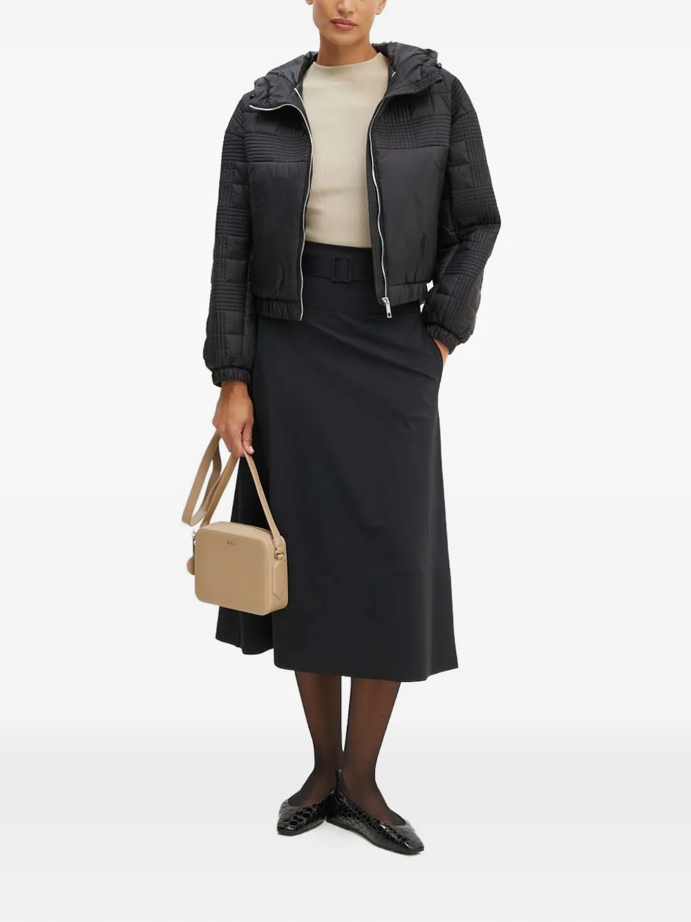 BOSS ribbed knitted vest - Nude