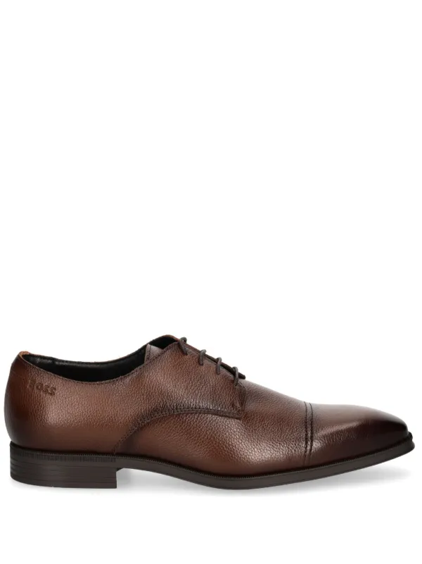 BOSS Leather Derby Shoes Brown FARFETCH CA