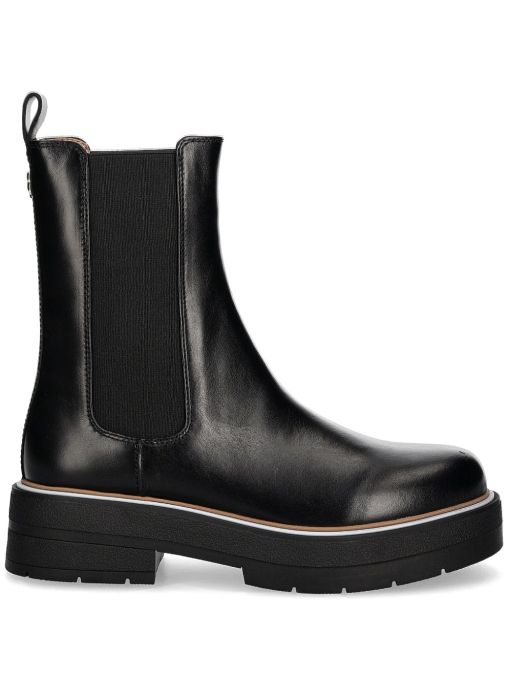 BOSS logo-plaque chelsea boots Black