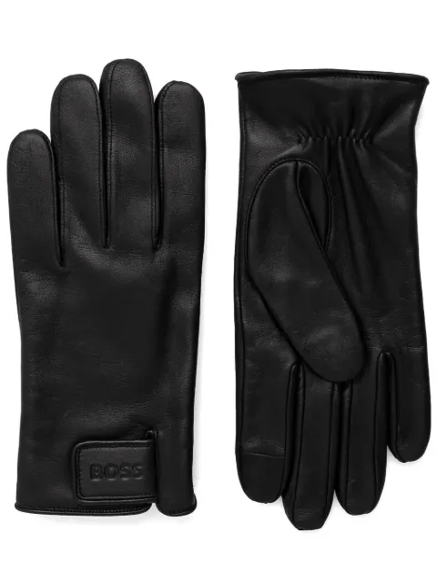 BOSS leather gloves