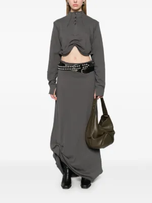 【関税込み】Elena Velez グレー カットアウト 長袖トップス Elena Velez ウィメンズ トップス通販 - FARFETCH