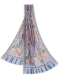 ETRO silk scarf - Blue