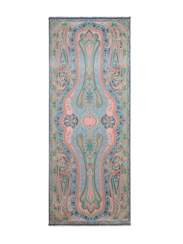 made in ITALY ETRO big scurff 128×128cm ETRO Silk Scarf | Blue | FARFETCH