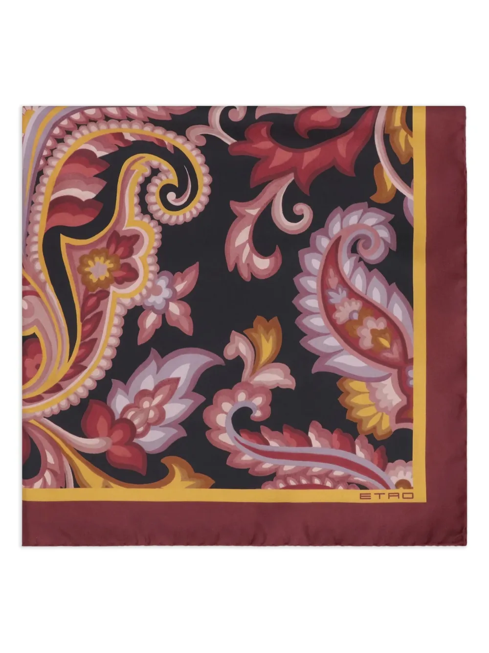 ETRO paisley-print silk scarf | Black | Image 1