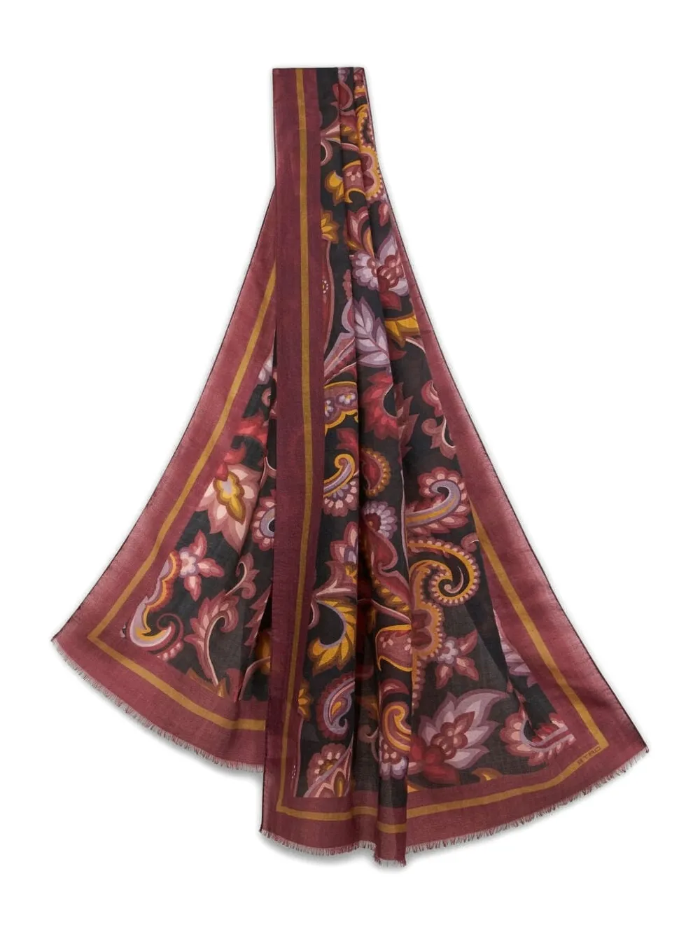 ETRO paisley-print cashmere scarf | Red | Image 1