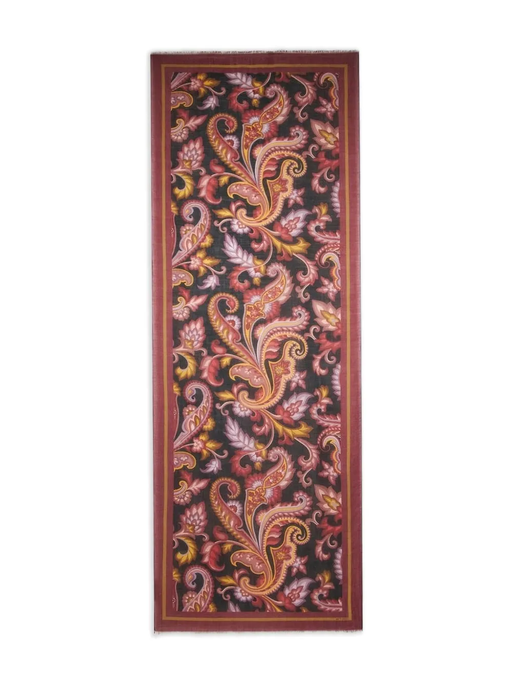 ETRO paisley-print cashmere scarf - Rood