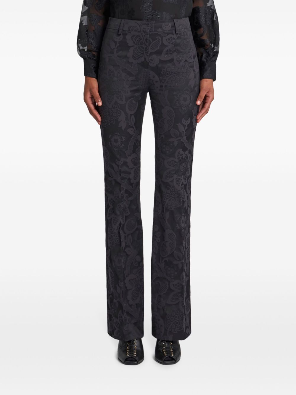 Affordable ETRO tonal-design jacquard trousers Women