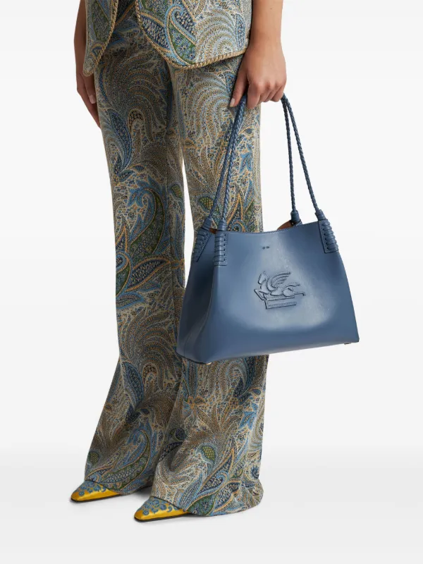 【★日本未入荷★】ETRO ☆ LIBRA トートバッグ Libra Large leather tote bag in white - Etro | Mytheresa