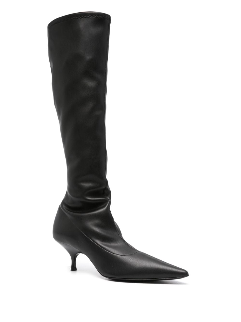 Shop Gia Borghini 50mm Hera Boots In Black