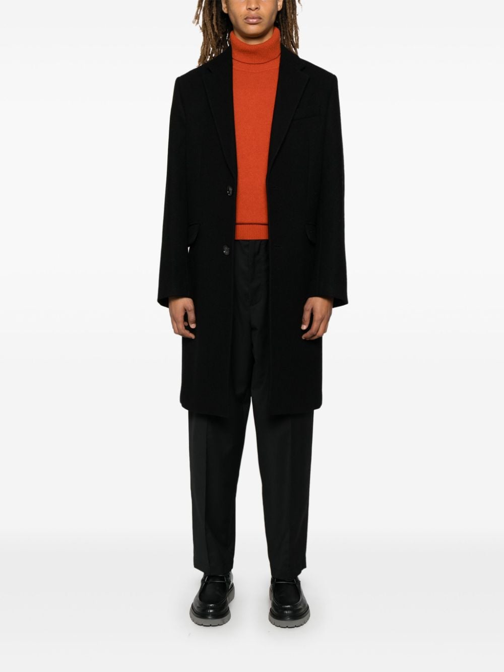 SEVEN GAUGE wool trousers - Zwart