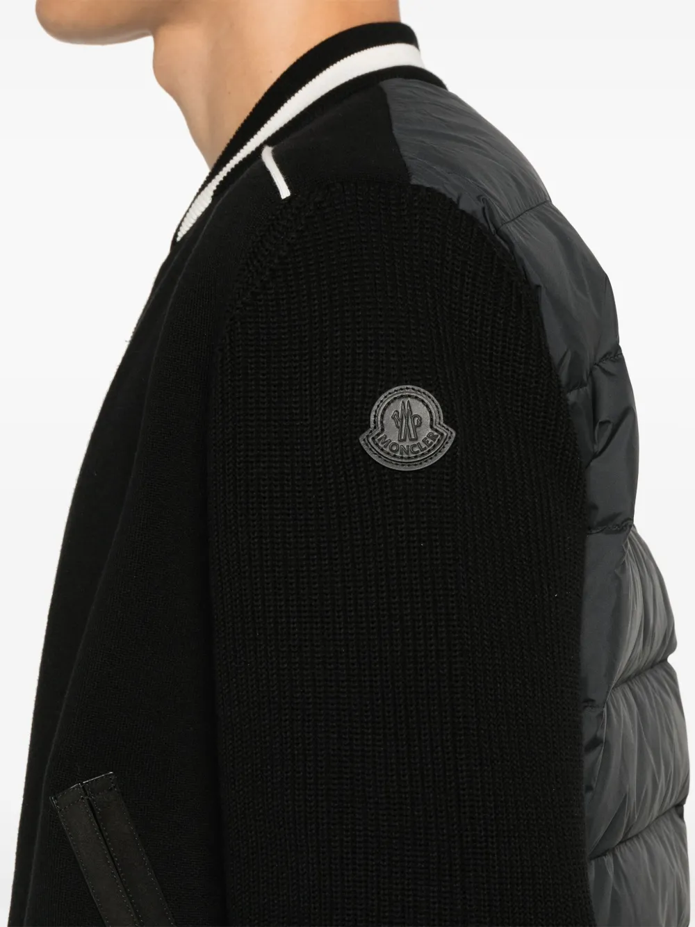 Moncler Gewatteerd bomberjack Zwart