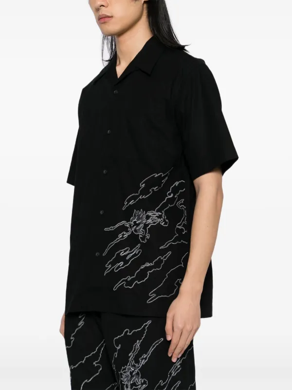 00s maharishi 孫悟空 筋斗雲 グラフィティー シャツ STASH Maharishi Cloud Dragon Shirt | Black | FARFETCH