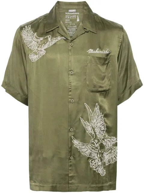 Maharishi camisa con paloma bordada