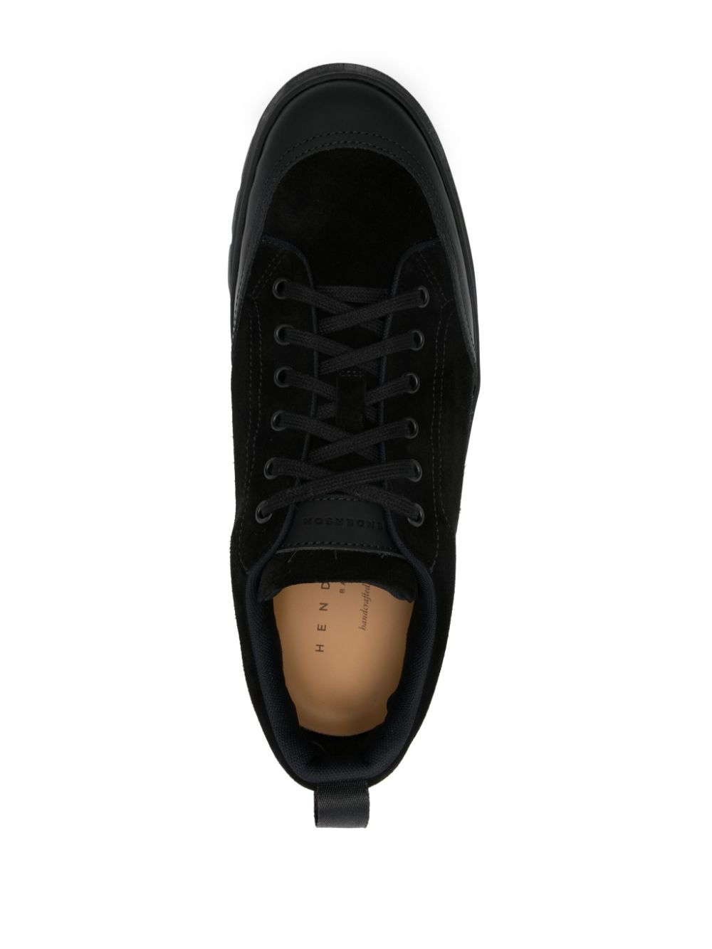 Shop Henderson Baracco Suede Sneakers In Black