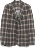 Circolo 1901 plaid-check blazer - Brown