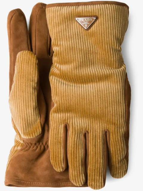 Prada corduroy gloves