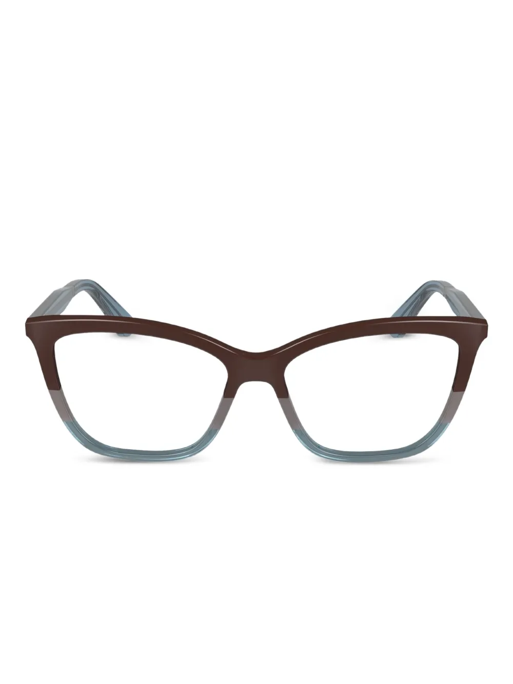 Calvin Klein Cat-Eye-Brille mit Farbverlauf - Braun