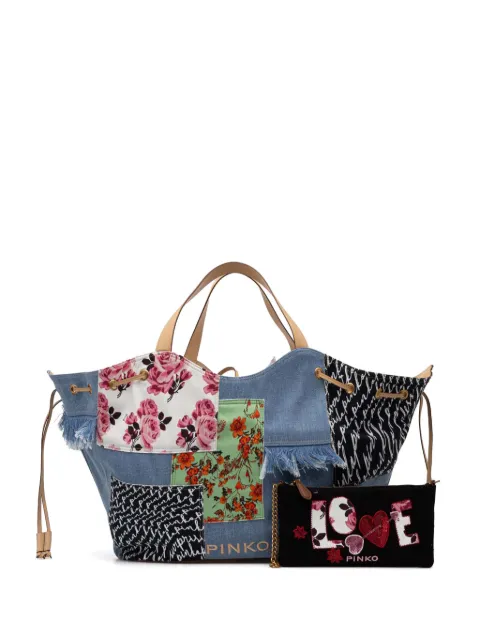 PINKO tote con estampado floral