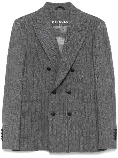 Circolo 1901 blazer con motivo de rayas diplomáticas