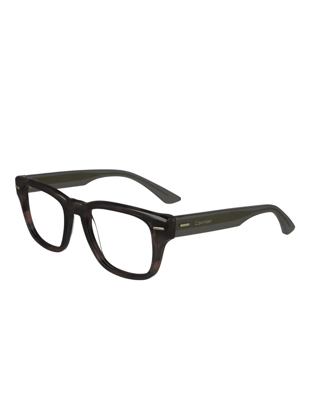 Calvin Klein Bril met vierkant montuur Bruin