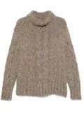 Kiton marl-knit sweater - Brown