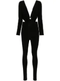 Alchemy plunging V-neck jumpsuit - Black