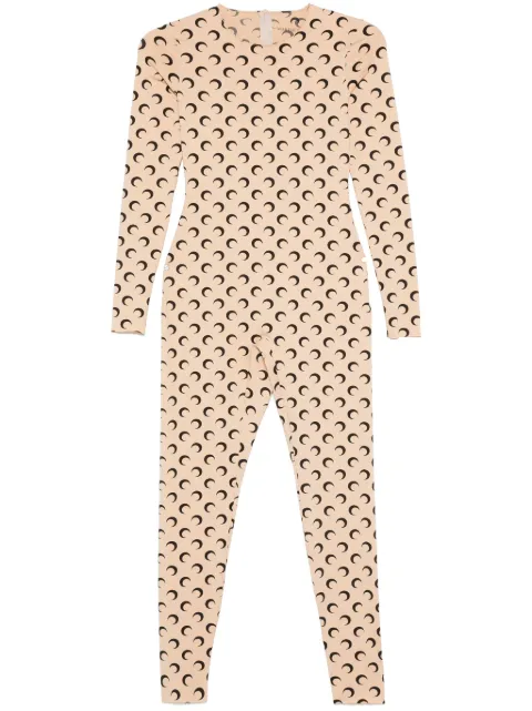 Marine Serre jumpsuit con motivo de luna