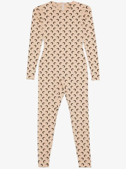 Marine Serre jumpsuit con motivo de luna