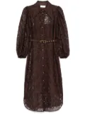 ZIMMERMANN Iluustration midi dress - Brown