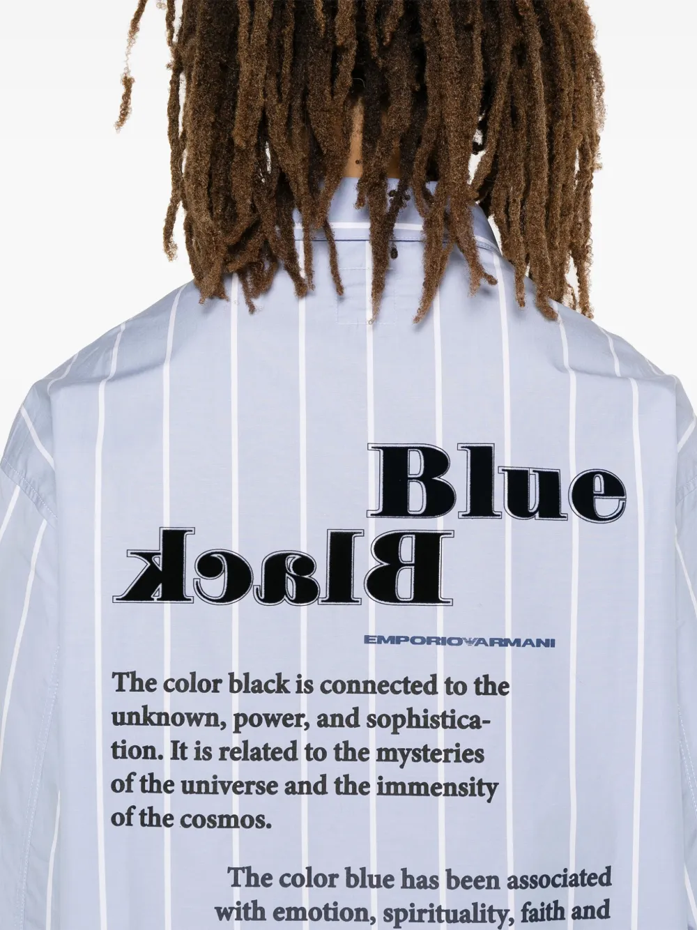 Emporio Armani Gestreept overhemd Blauw
