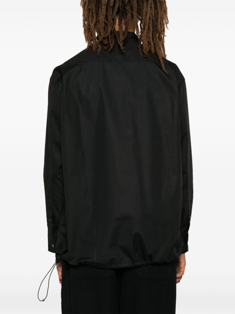 Shop Comme Des Garçons Homme Deux Drawstring-hem Shirt In Schwarz