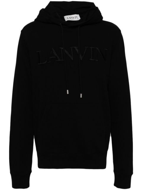 Lanvin logo-embroidered hoodie Men