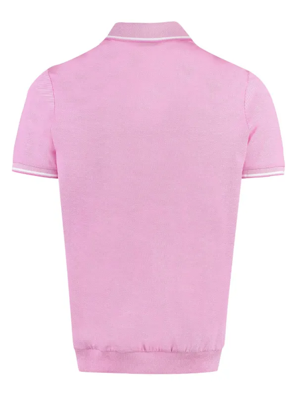 Paul Shark Cotton Polo Shirt Pink FARFETCH AO