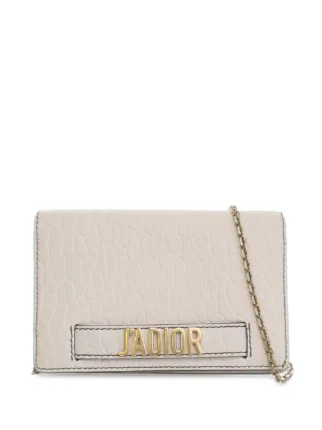 Christian Dior Pre-Owned 2017 JAdior チェーンウォレット | ホワイト 