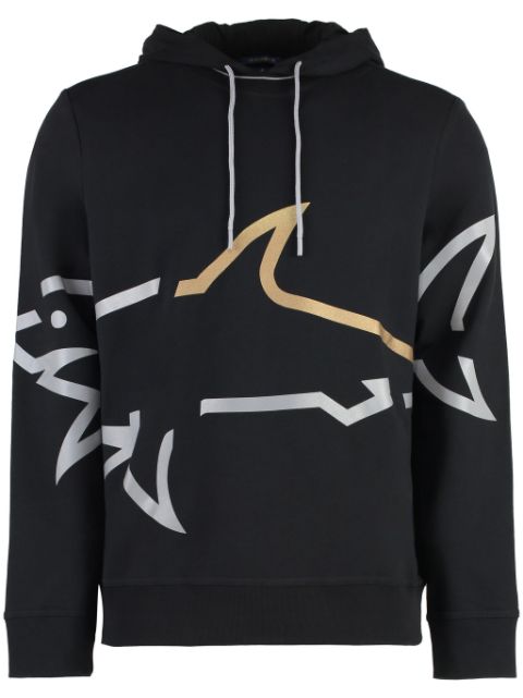 Paul & Shark logo-print hoodie