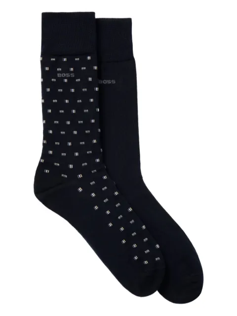 BOSS logo iconic socks (pack of two)