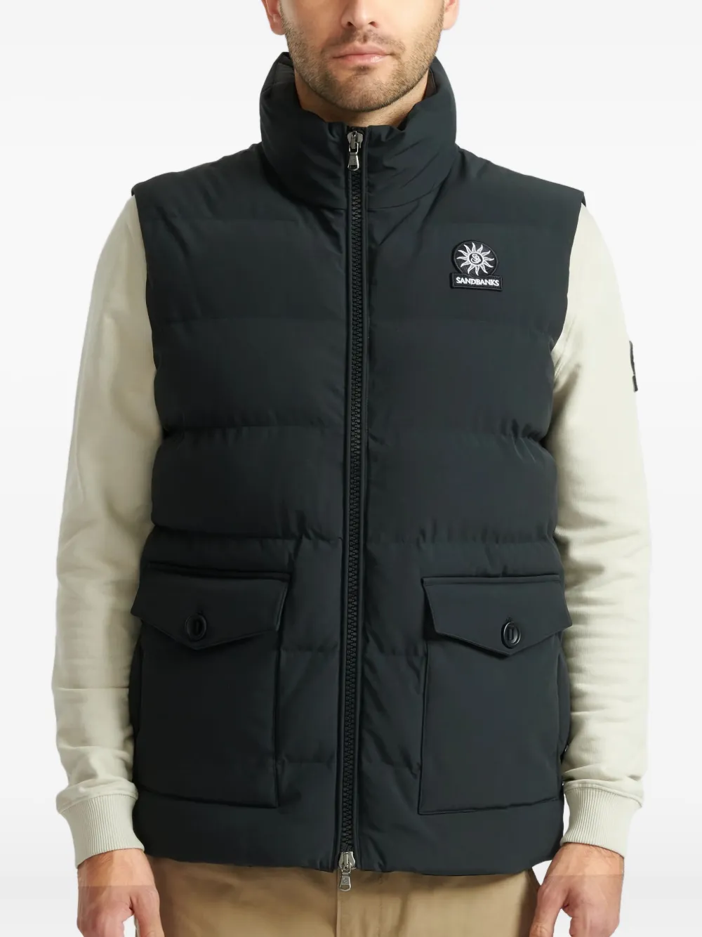 SANDBANKS quilted flap-pocket gilet | Waistcoats & Gilets | Image 2