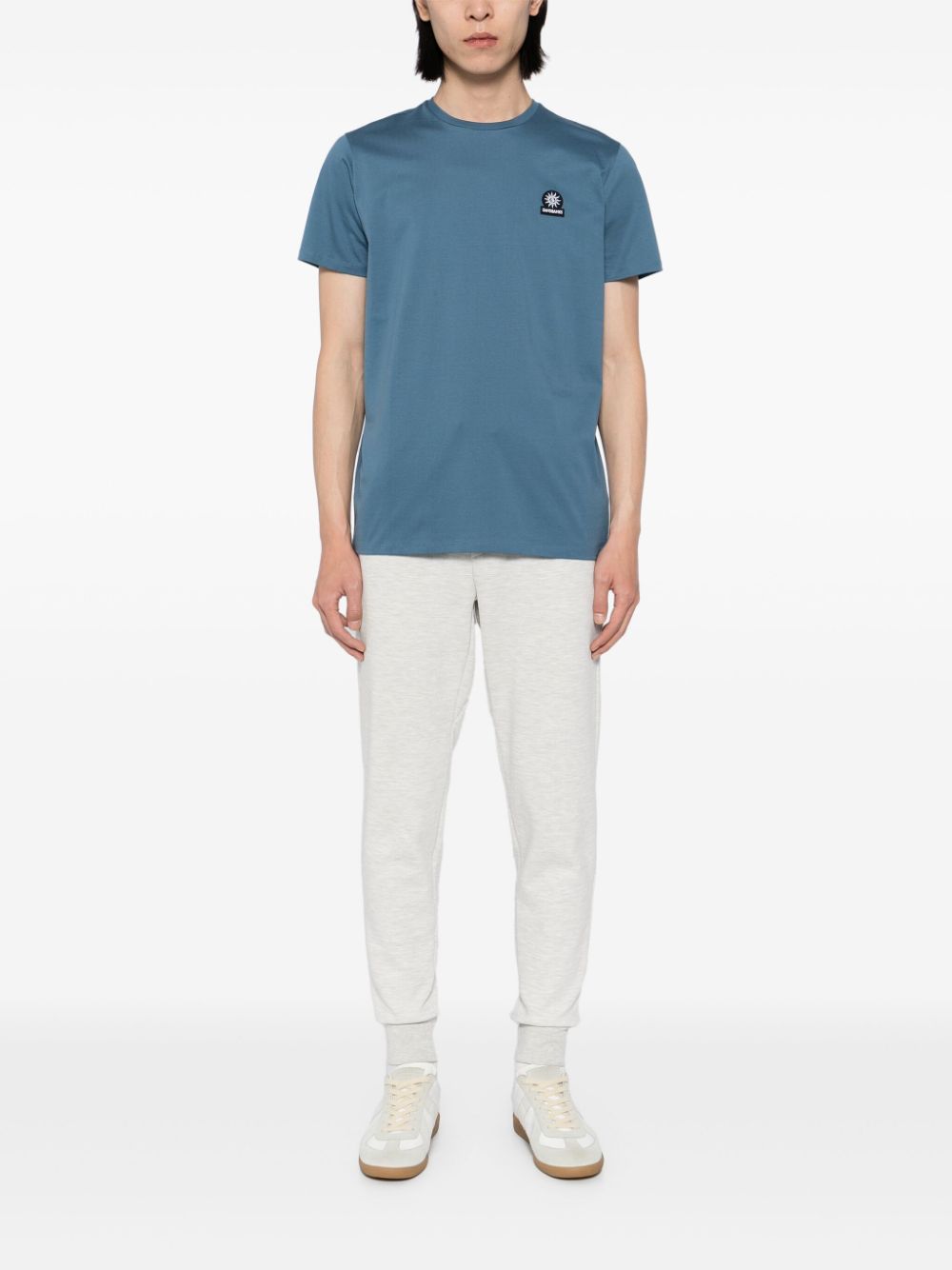 SANDBANKS logo-badge T-shirt - Blue