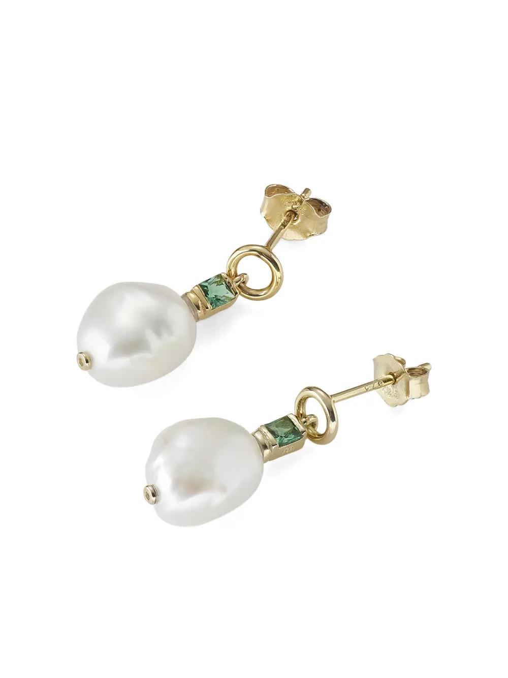 Fleur Pearl And Zirconia Earrings