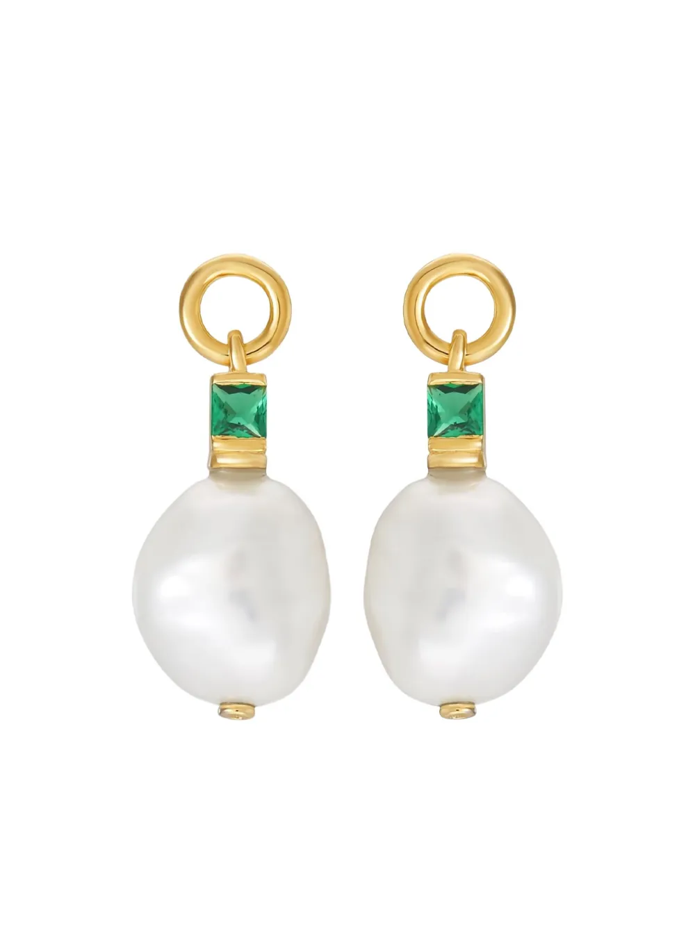 Fleur Pearl And Zirconia Earrings