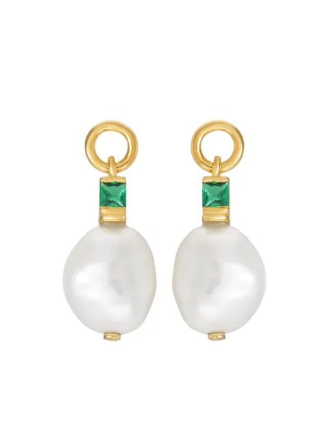 V by Laura Vann Fleur pearl and zirconia earrings