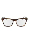 Calvin Klein rectangle acetate frames - Brown