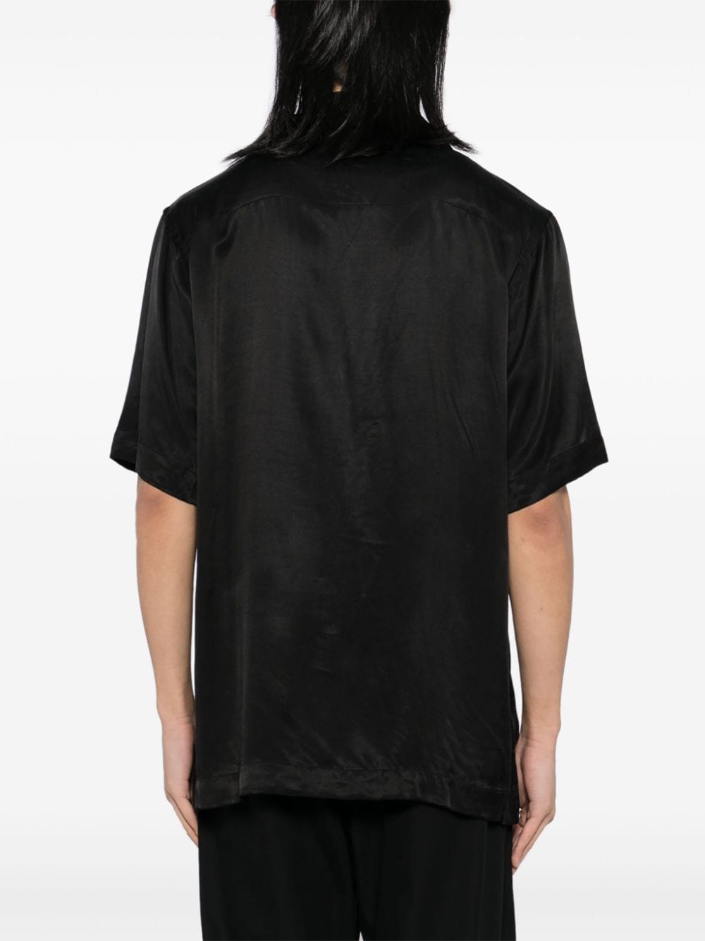 Shop Maharishi Dual Panthers Camp Collar Shirt In Schwarz